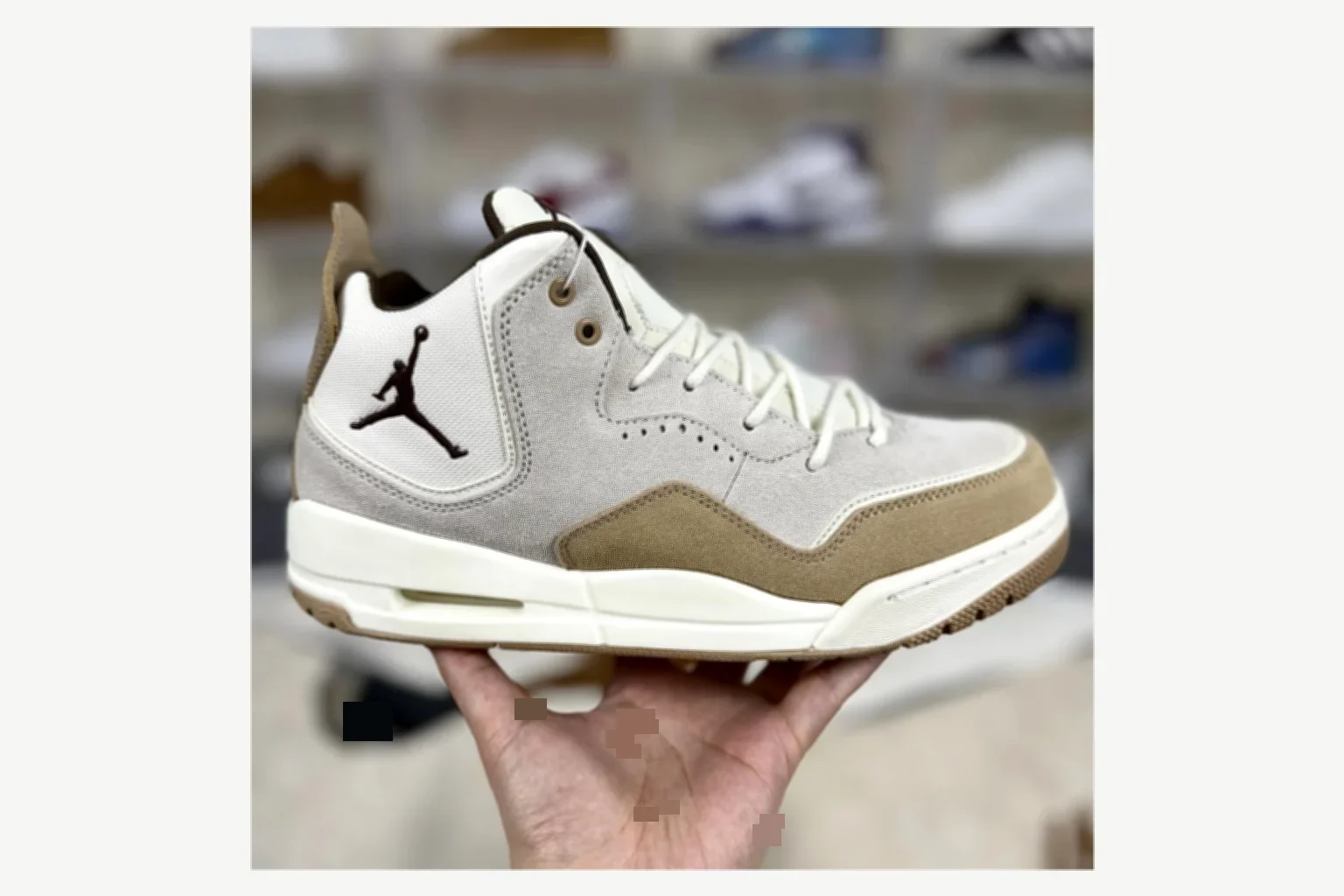 Jordan Courtside 23 Brown Cream Mid Top spreadsheet record image SKU 1194924459