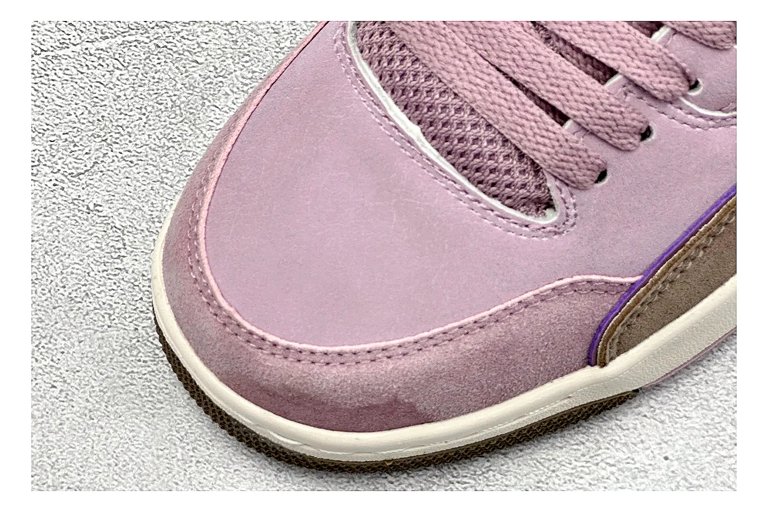 Jordan Flight Purple Suede spreadsheet record photo showing purple suede upper, low court silhouette, cream sole, and soft retro basketball styling thumbnail 5