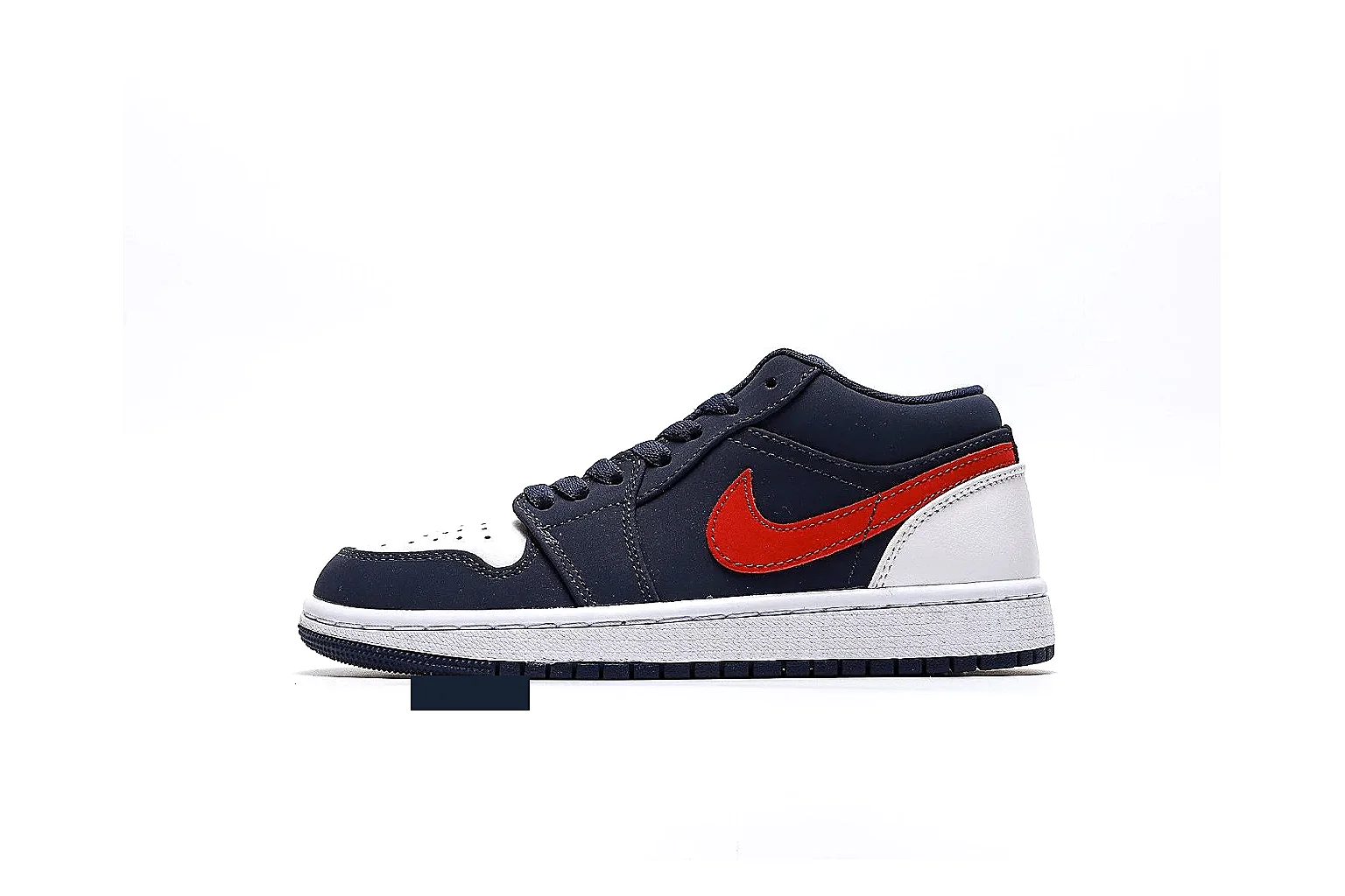 kakosheetbase.com Air Jordan Navy Red Jordan 1 Low 7547 Navy Red low-top product image