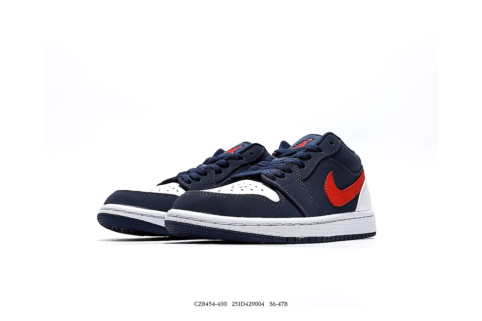 kakosheetbase.com Air Jordan Navy Red Jordan 1 Low 7547 Navy Red low-top product image thumbnail 4