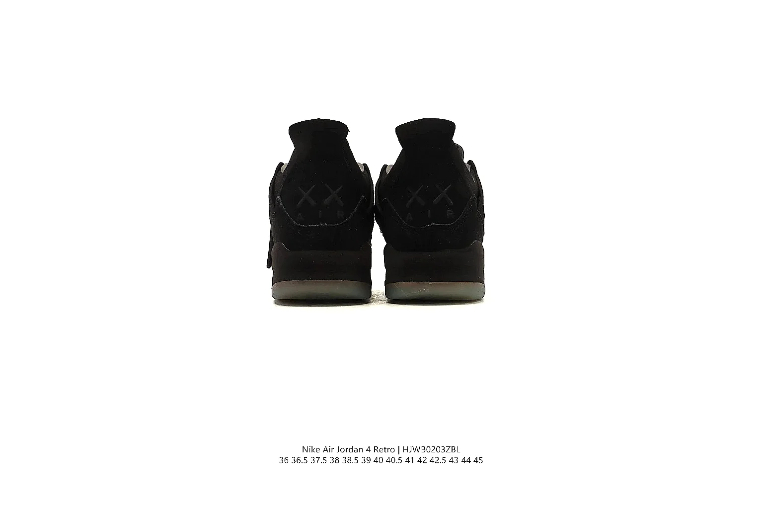 kakosheetbase.com Air Jordan Black Jordan 4 0354 Black mid-top product image thumbnail 4