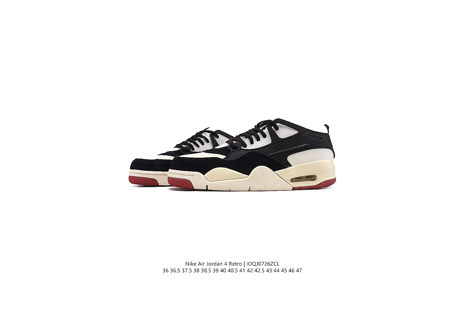 kakosheetbase.com Air Jordan Black Cream Jordan 4 1121 Black Cream mid-top product image thumbnail 6
