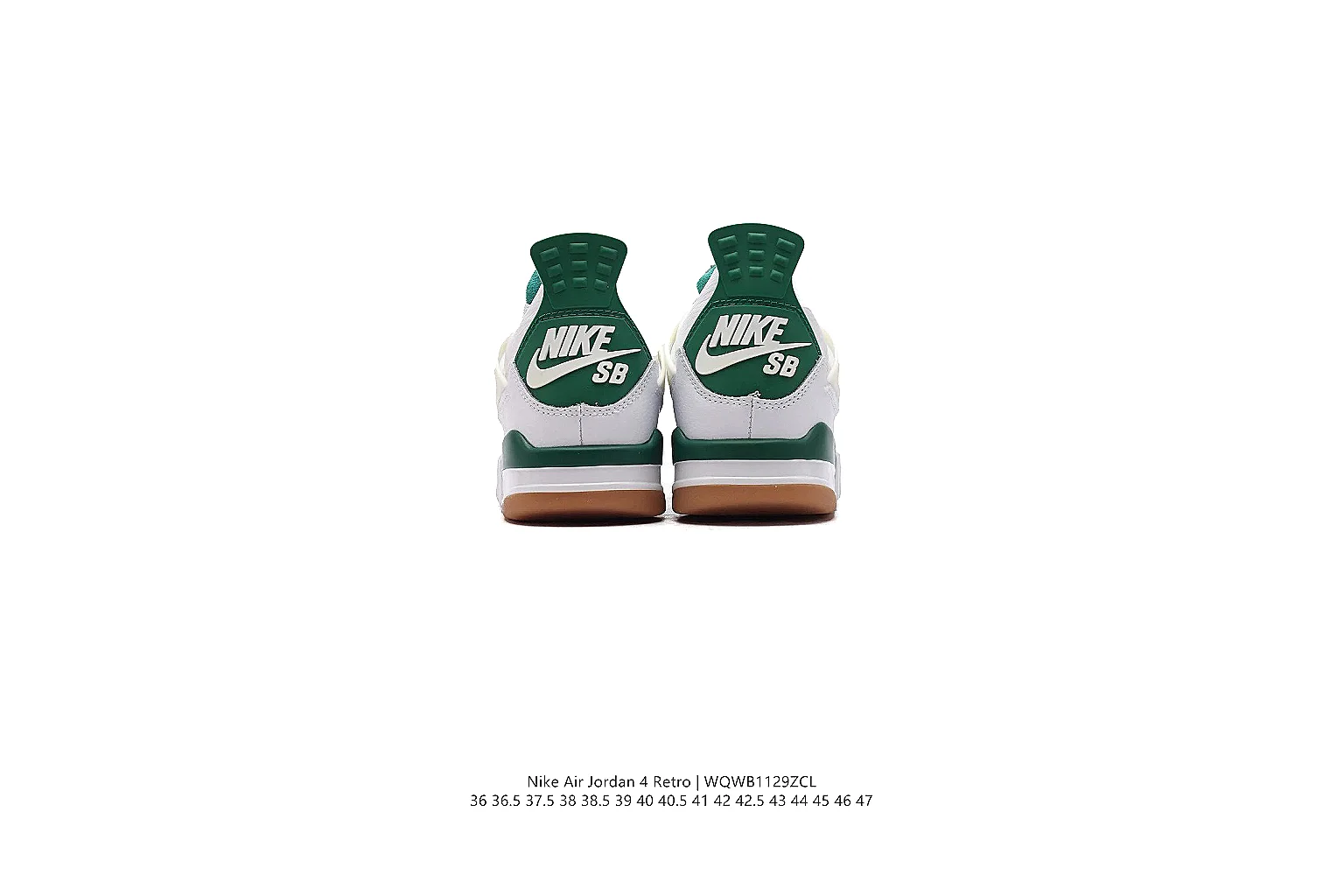 kakosheetbase.com Air Jordan White Green Jordan 4 0335 White Green mid-top product image