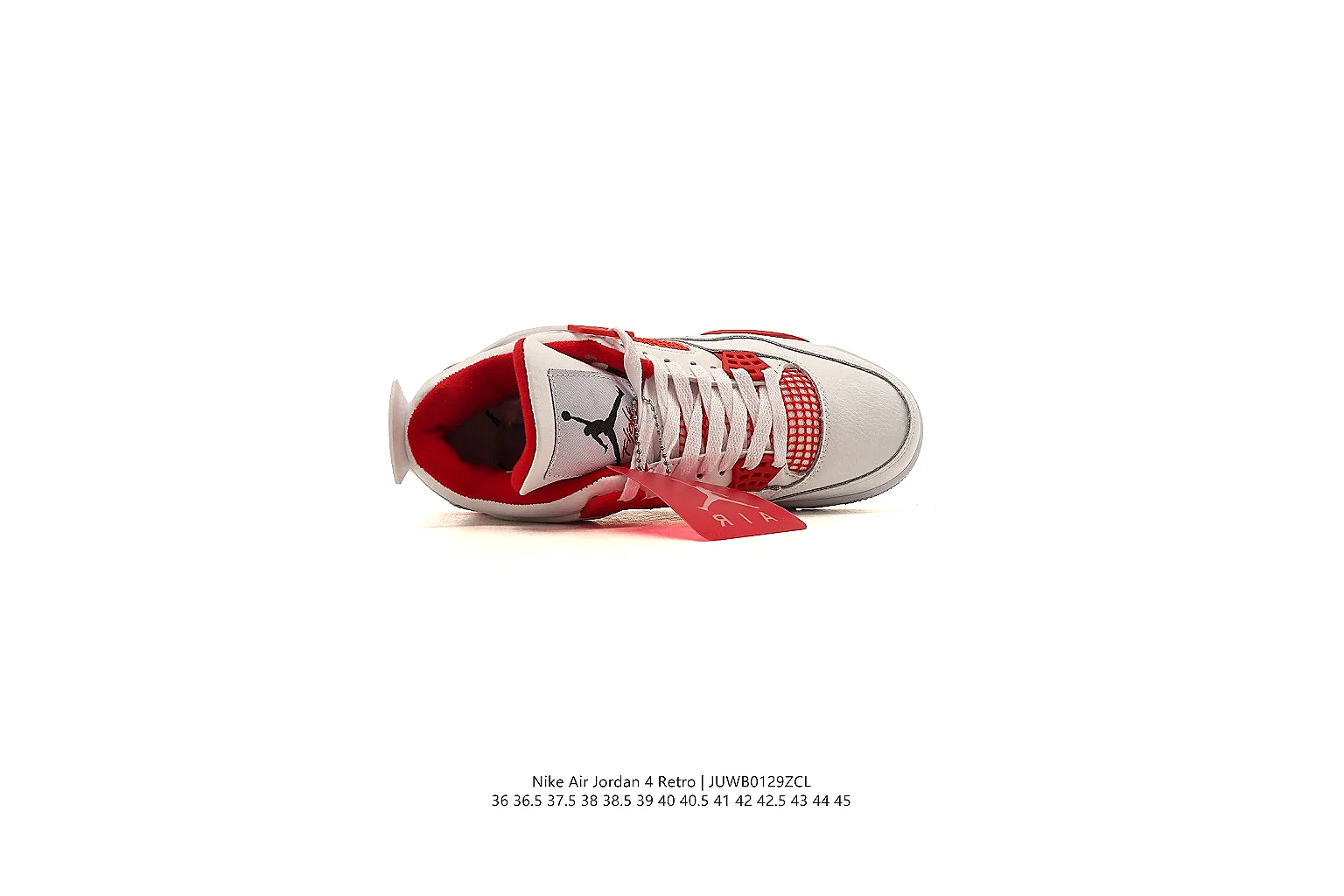 kakosheetbase.com Air Jordan White Red Jordan 4 0300 White Red mid-top product image thumbnail 3