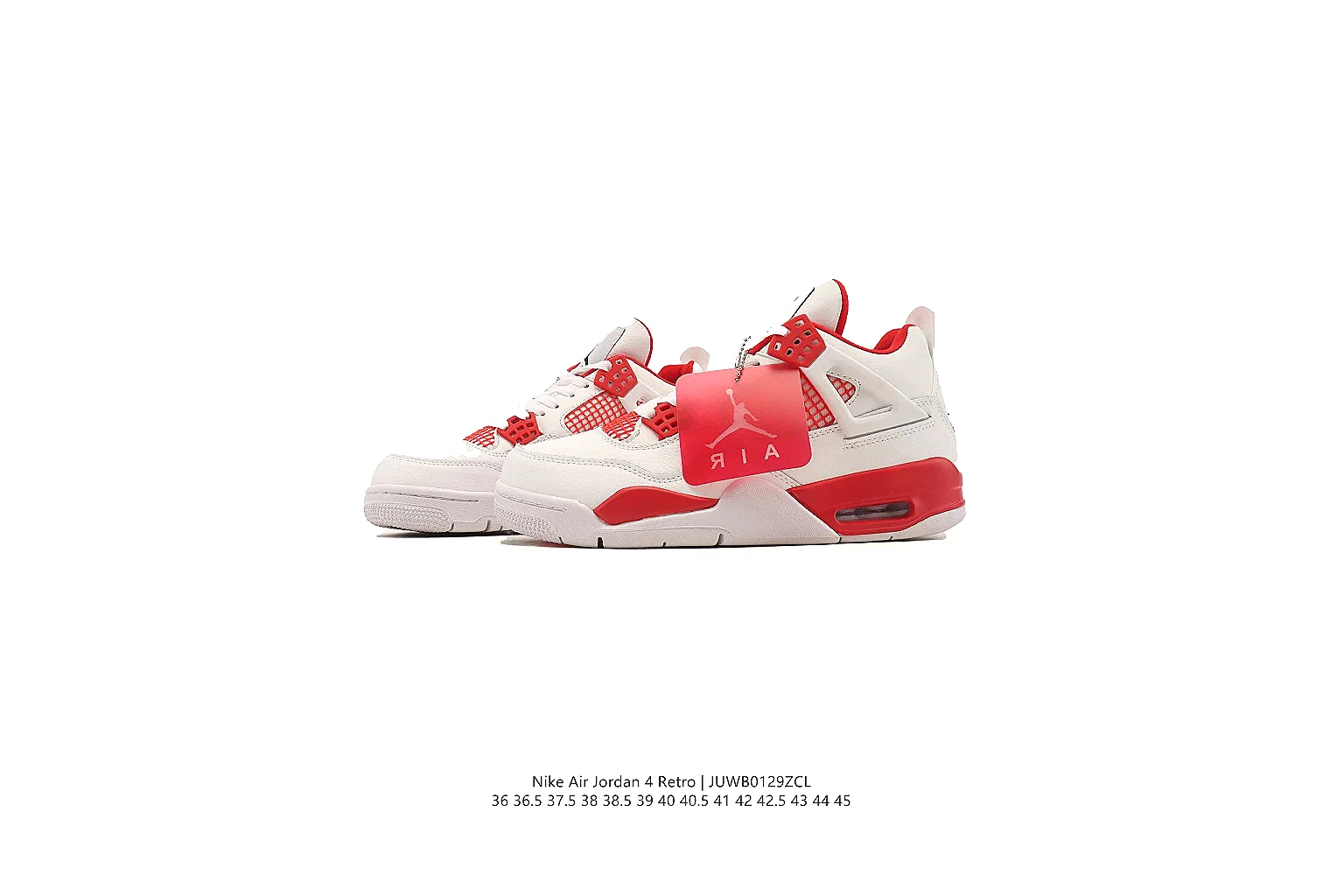 kakosheetbase.com Air Jordan White Red Jordan 4 0300 White Red mid-top product image thumbnail 6
