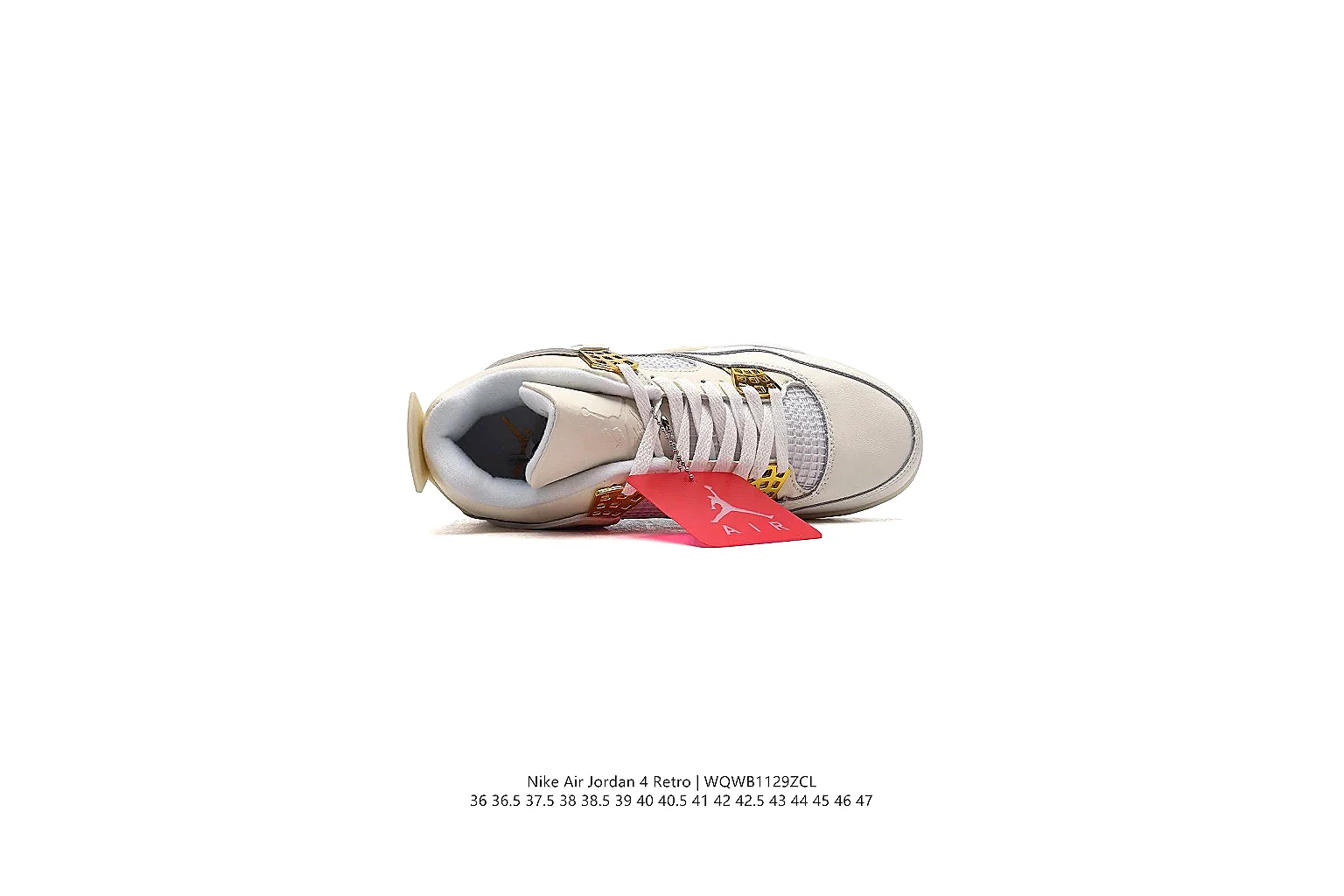 kakosheetbase.com Air Jordan White Red Jordan 4 0331 White Red mid-top product image thumbnail 3