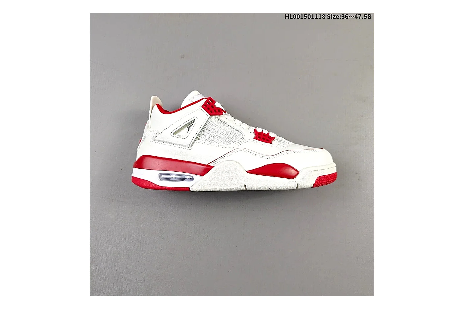 kakosheetbase.com Air Jordan White Red Jordan 4 9588 White Red mid-top product image