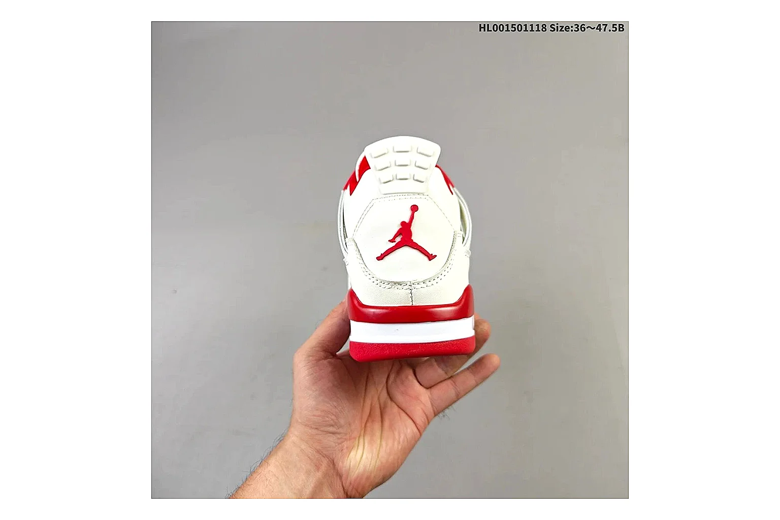 kakosheetbase.com Air Jordan White Red Jordan 4 9588 White Red mid-top product image thumbnail 4