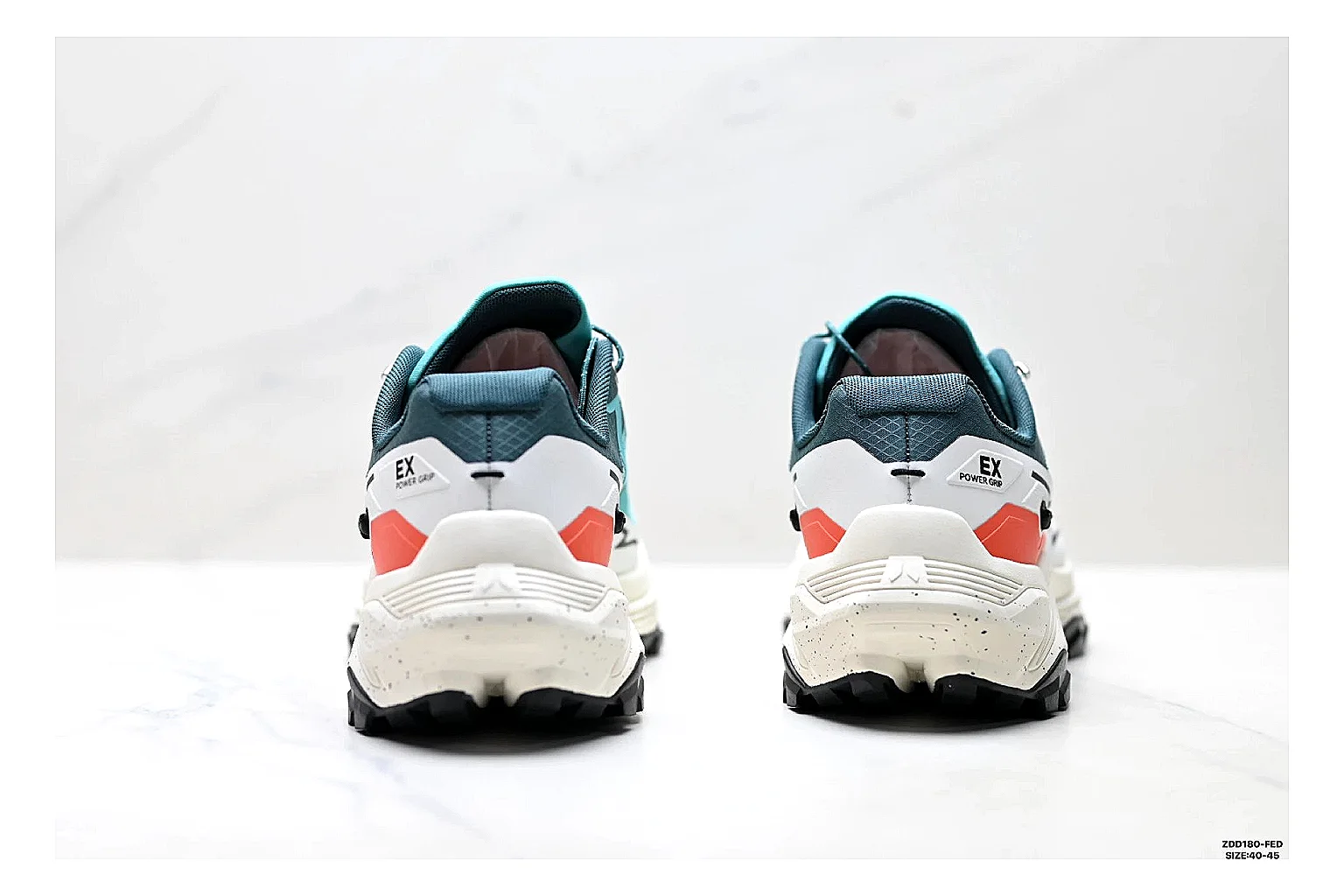 Kailas Fuga Aqua White Sneakers spreadsheet record image with aqua white outdoor running shoes with mesh texture, side-profile shape, upper panel lines, and outsole detail thumbnail 3
