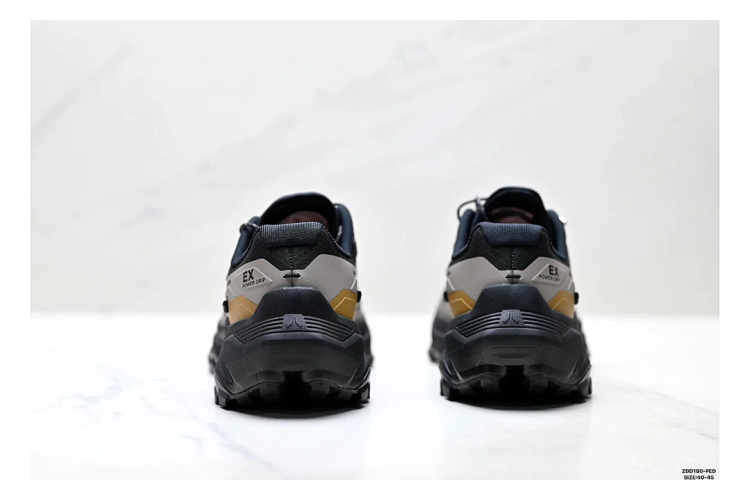 Kailas Fuga Gray Gold Sneakers spreadsheet record image with gray gold outdoor running shoes with mesh texture, side-profile shape, upper panel lines, and outsole detail thumbnail 3