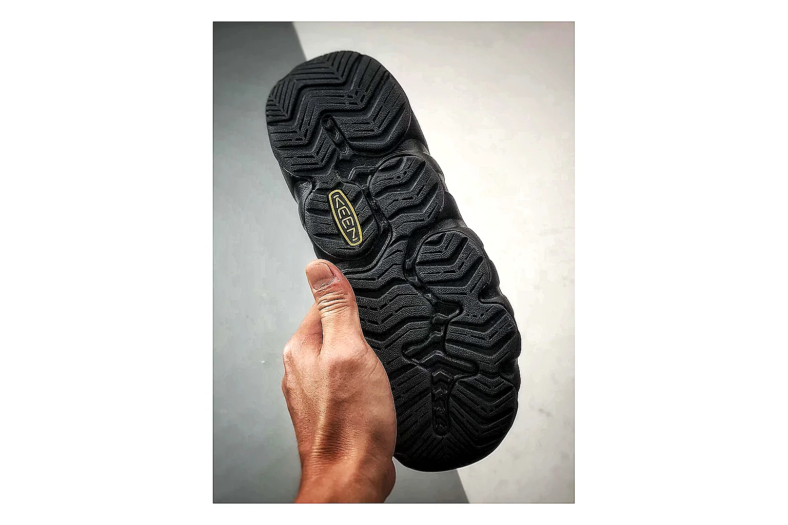 KEEN Jasper Sandal Black spreadsheet record photo showing black suede-mesh upper, outdoor sandal shape, protective toe area, and trail-casual sole thumbnail 5