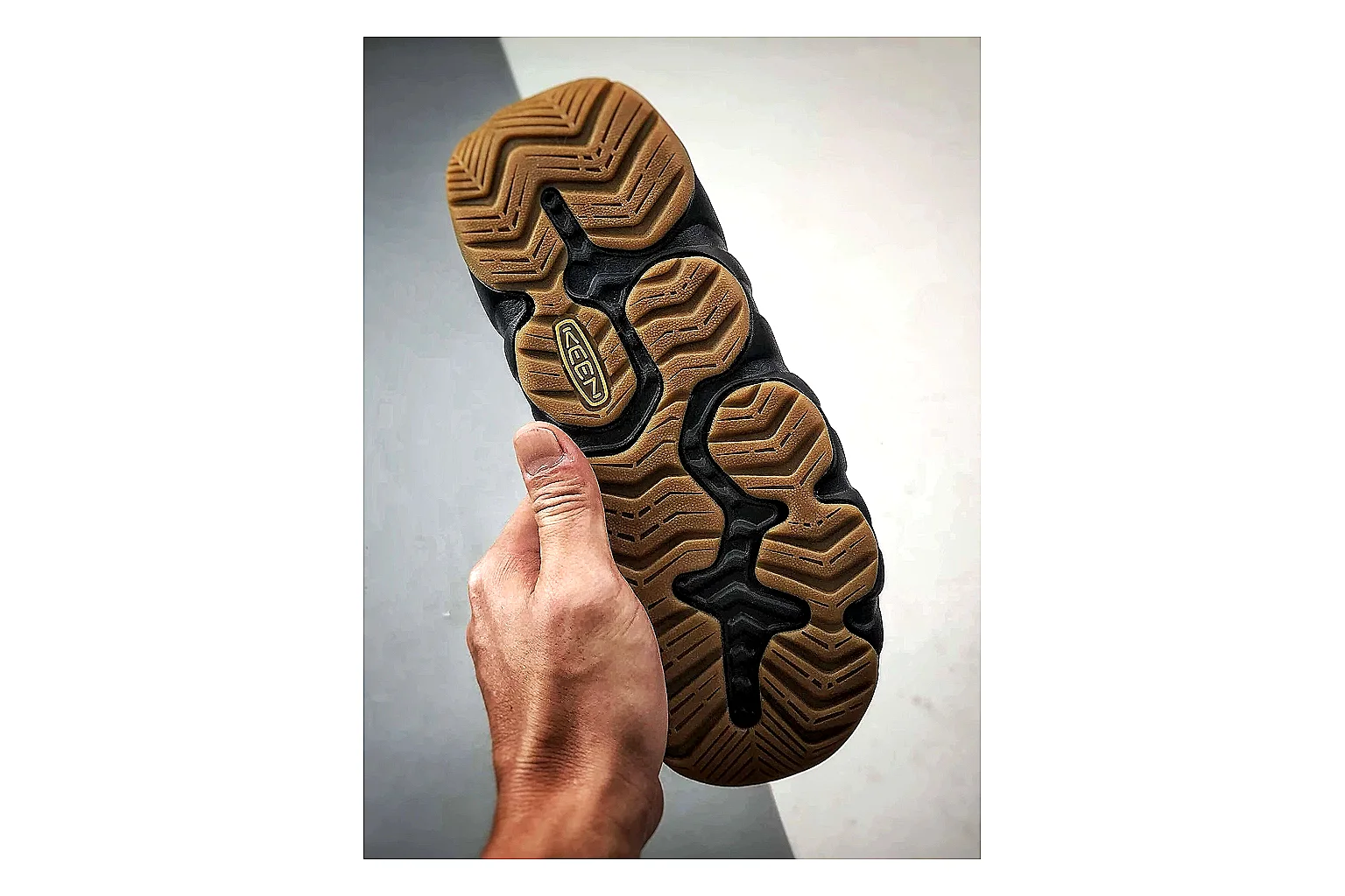 KEEN Jasper Sandal Black Brown spreadsheet record photo showing black brown suede-mesh upper, outdoor sandal shape, protective toe area, and rugged trail sole thumbnail 5