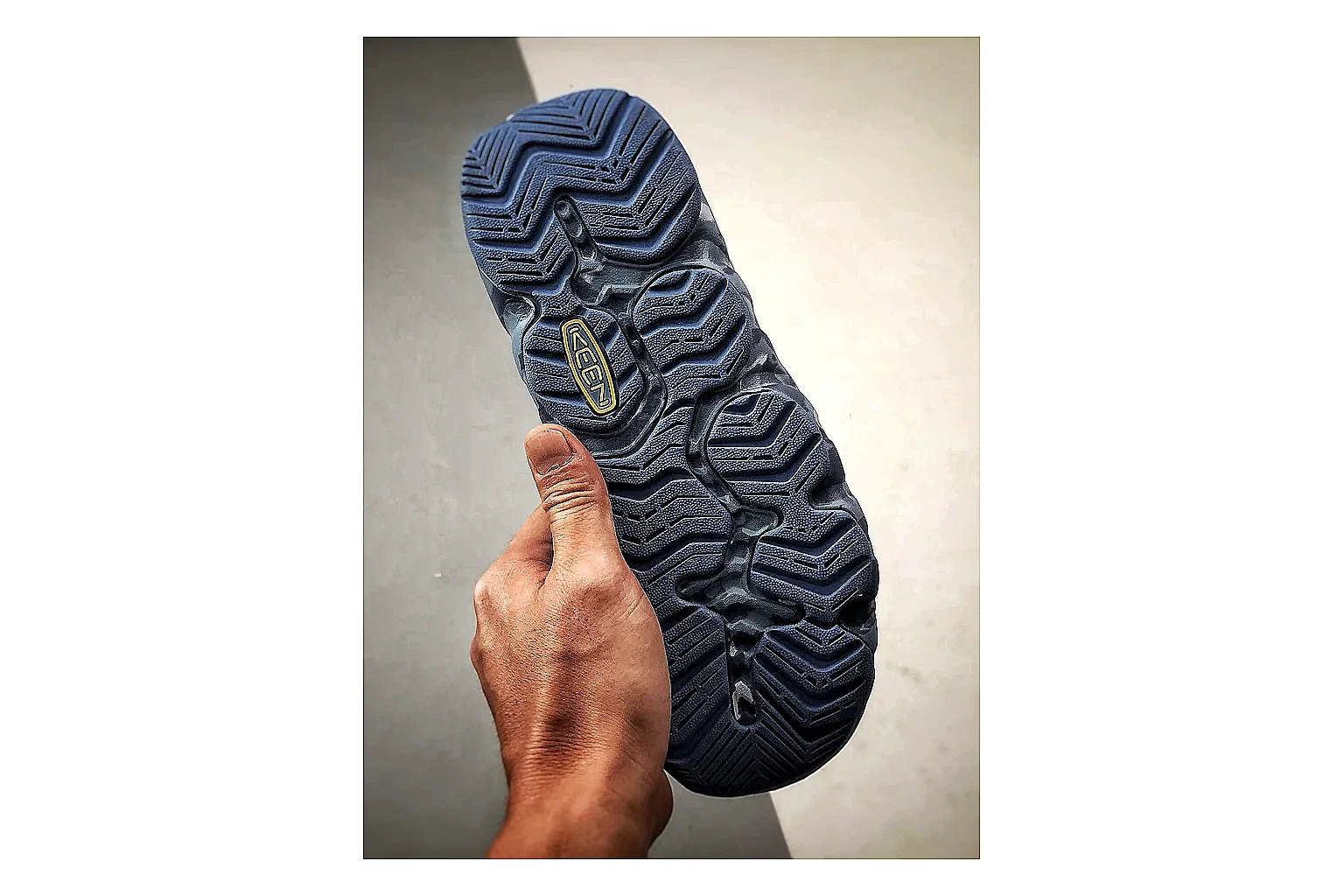 KEEN Jasper Sandal Blue Gray spreadsheet record photo showing blue gray suede-mesh upper, outdoor sandal silhouette, protective toe area, and trail-casual sole thumbnail 5