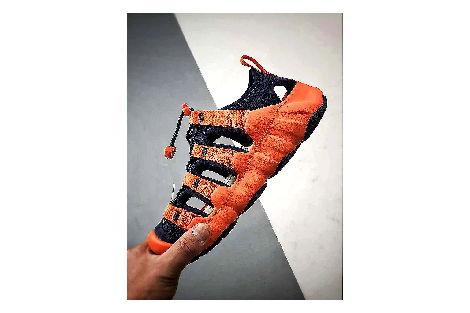 KEEN Jasper Sandal Orange Black spreadsheet record photo showing orange black suede-mesh upper, protective sandal structure, outdoor toe coverage, and rugged sole thumbnail 3