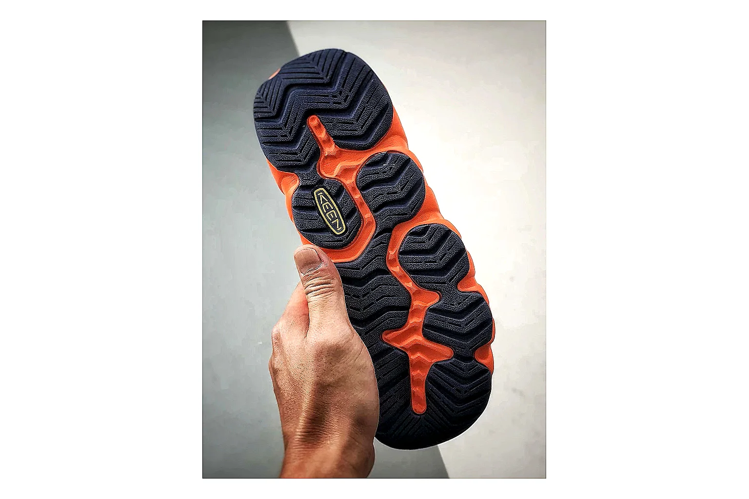 KEEN Jasper Sandal Orange Black spreadsheet record photo showing orange black suede-mesh upper, protective sandal structure, outdoor toe coverage, and rugged sole thumbnail 5