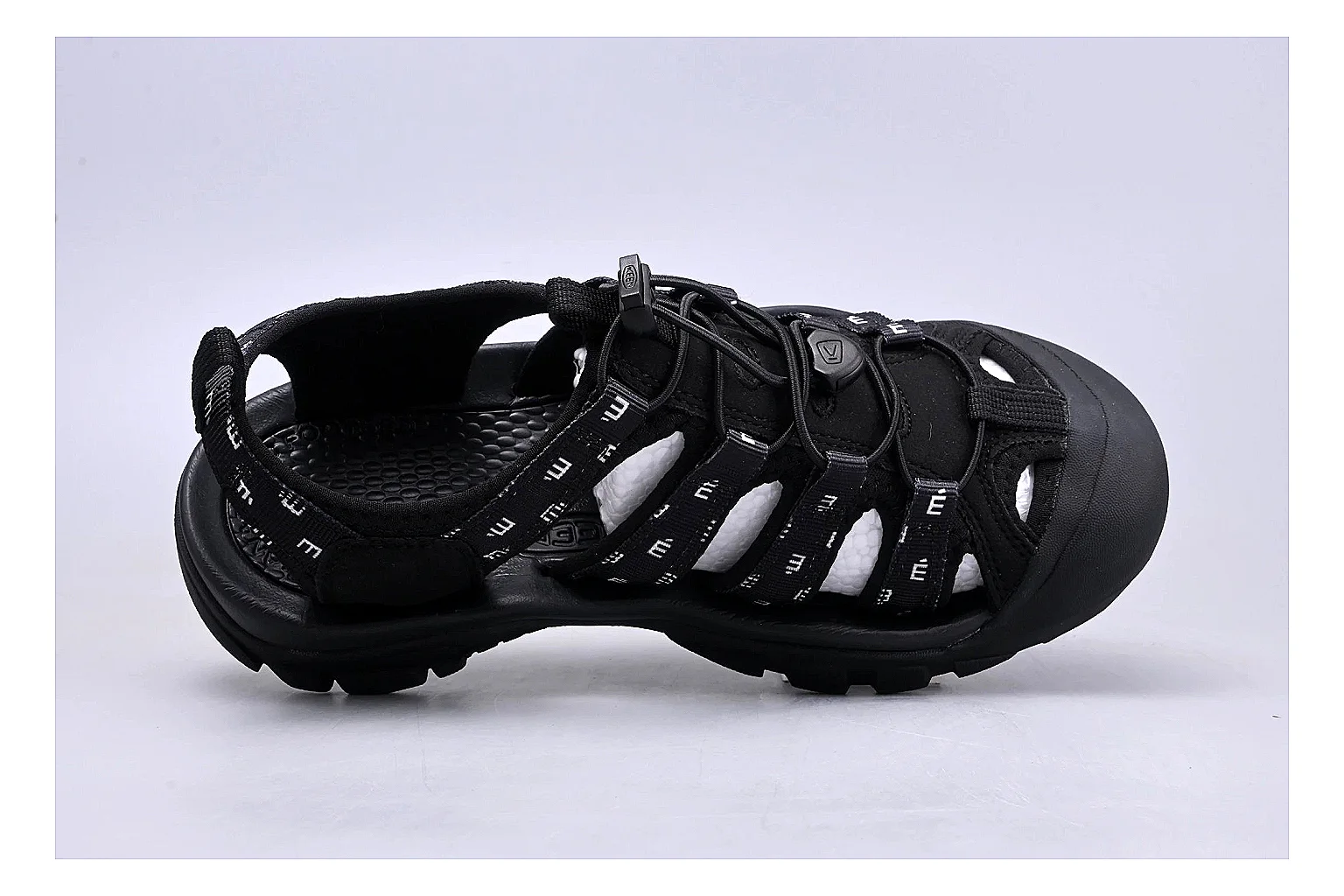 KEEN Zerraport Black Sandal Sheetbase record image with black zerraport outdoor sandal with mixed upper and sandal shape thumbnail 2