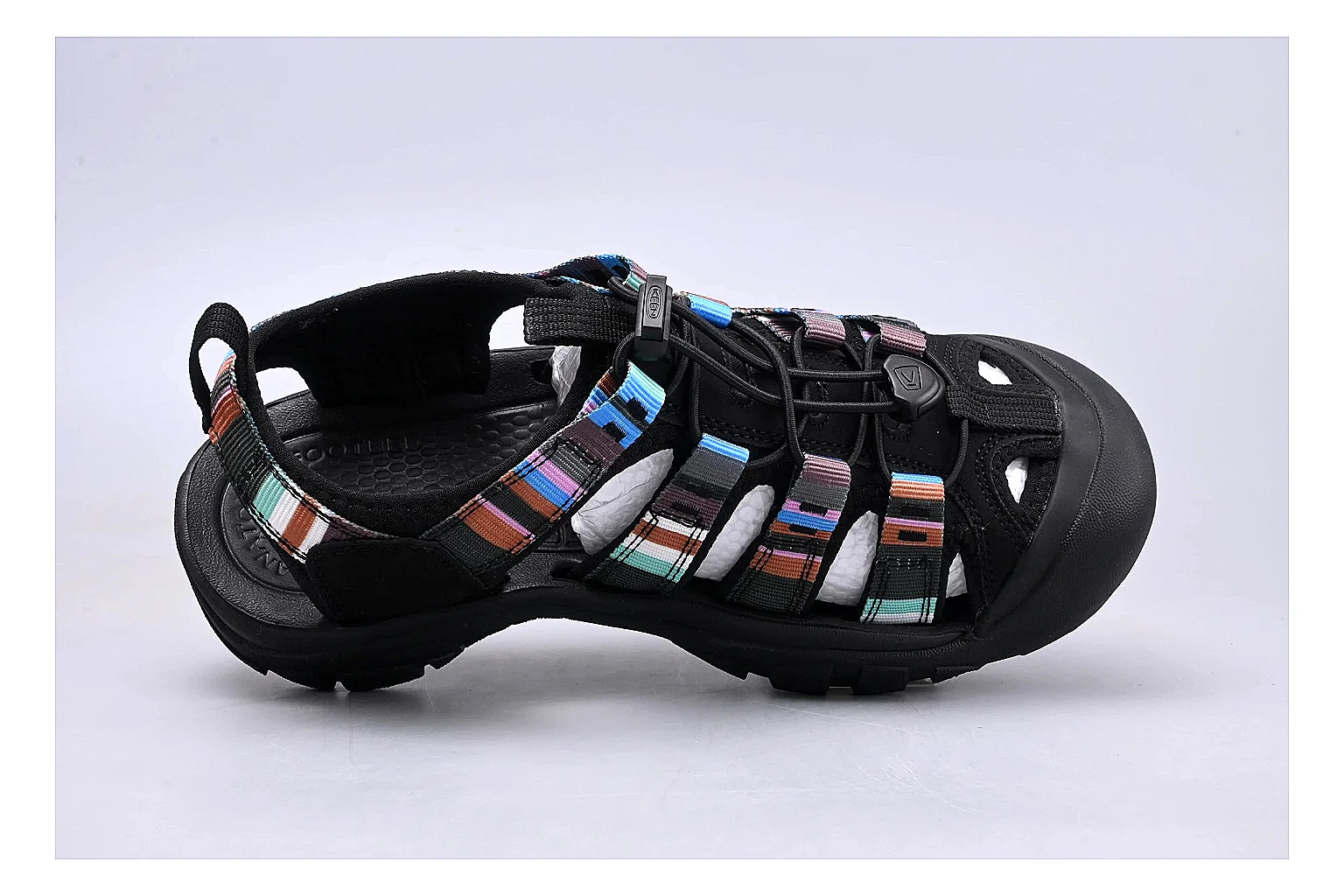 KEEN Zerraport Black Iridescent Sheetbase record image with black iridescent zerraport outdoor sandal with mixed upper and sandal shape thumbnail 2