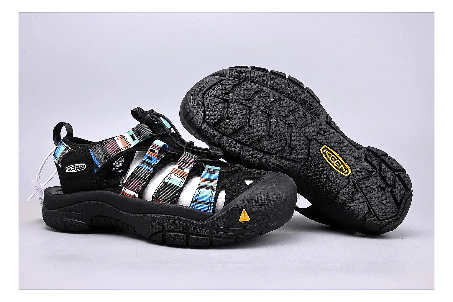 KEEN Zerraport Black Iridescent Sheetbase record image with black iridescent zerraport outdoor sandal with mixed upper and sandal shape thumbnail 5