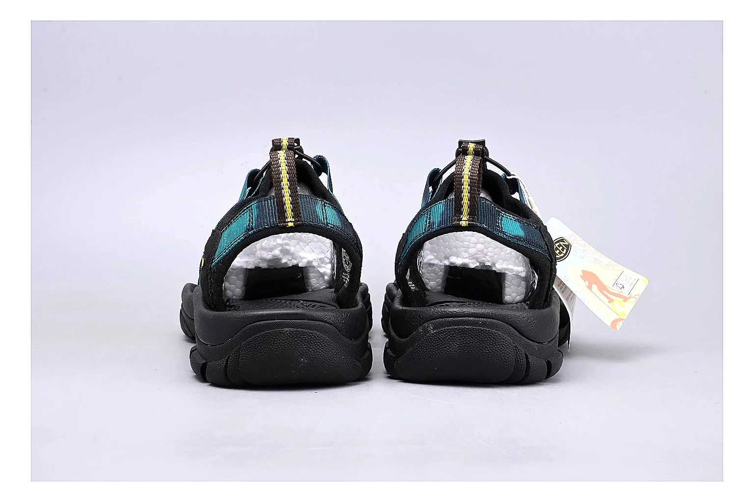 KEEN Zerraport Black Teal Sandal Sheetbase record image with black teal zerraport outdoor sandal with mixed upper and sandal shape thumbnail 3