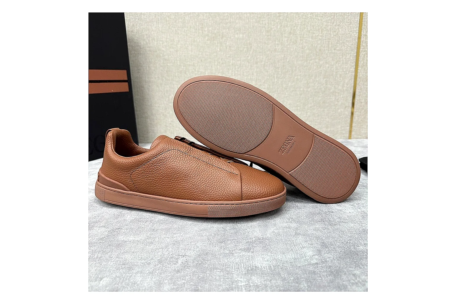 kakosheetbase.com Brown Leather Loafer Loafer spreadsheet record six-photo gallery