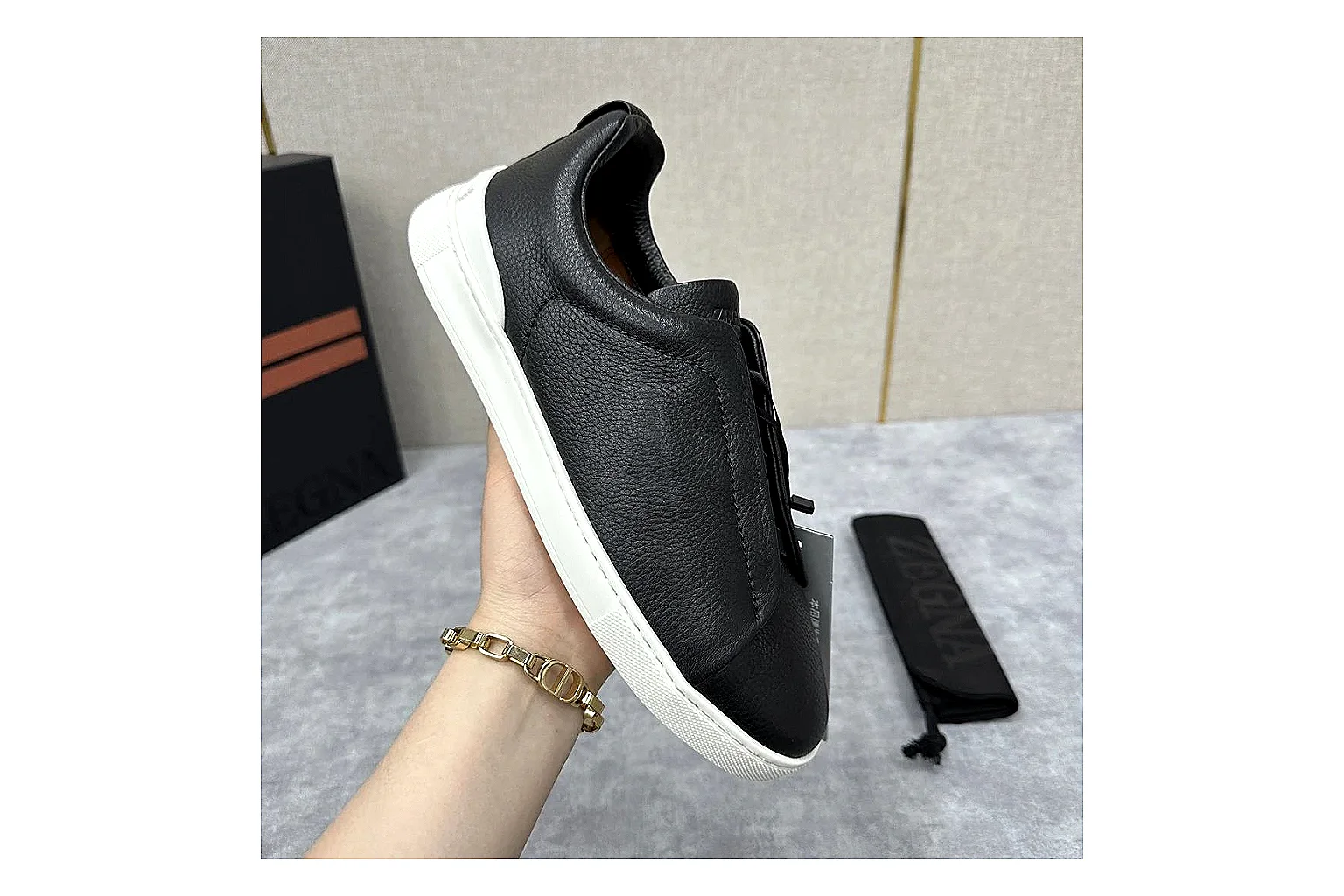 kakosheetbase.com Navy Leather Loafer Loafer spreadsheet record six-photo gallery thumbnail 5