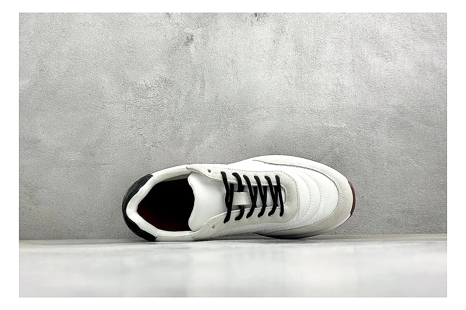 Loro Piana Week-End White spreadsheet record image showing white leather upper, gum outsole, low clean profile, and restrained casual detailing thumbnail 2