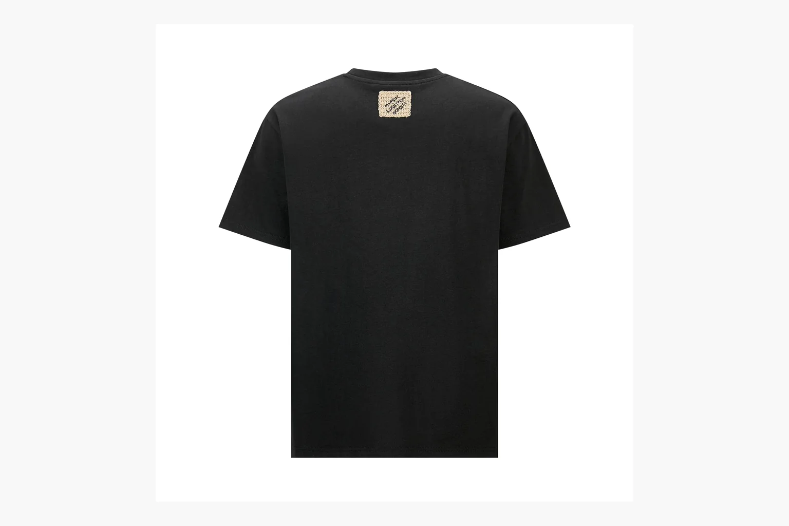 Black LV raffia logo tee spreadsheet record image thumbnail 6