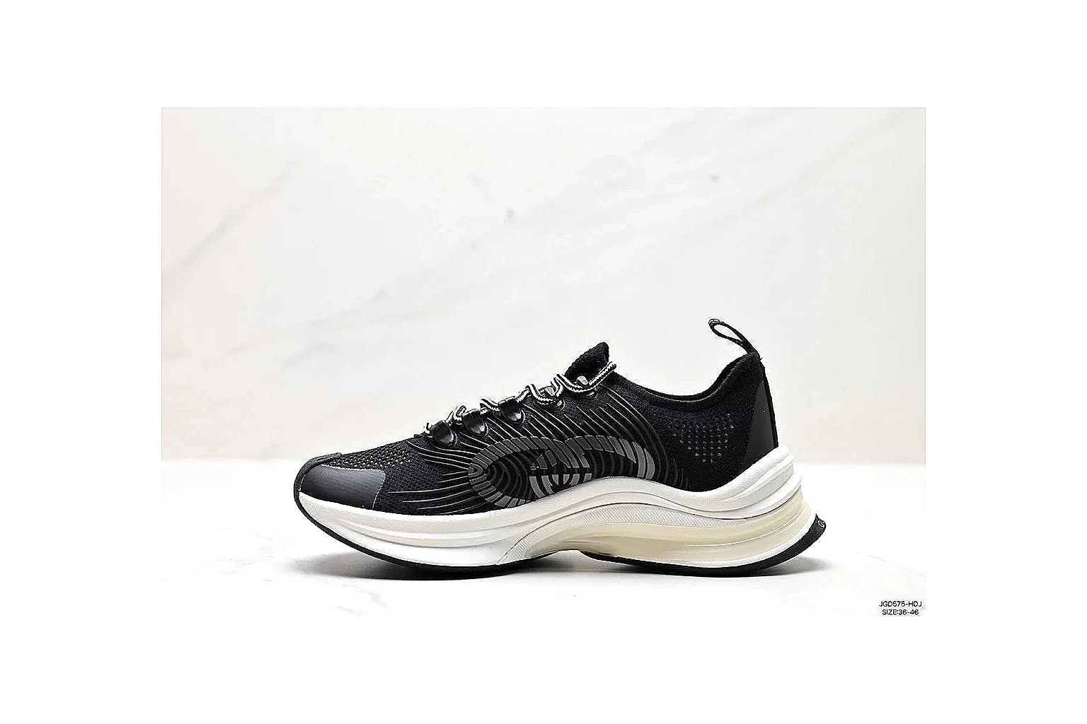 kakosheetbase.com Black White Low Top Runner Low Top spreadsheet record six-photo gallery thumbnail 3