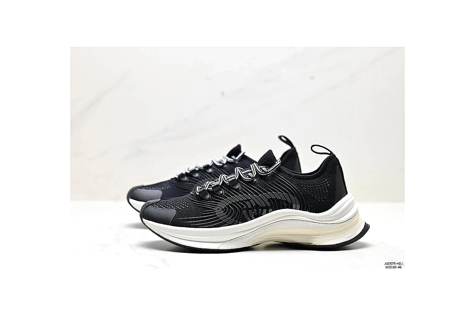 kakosheetbase.com Black White Low Top Runner Low Top spreadsheet record six-photo gallery thumbnail 4