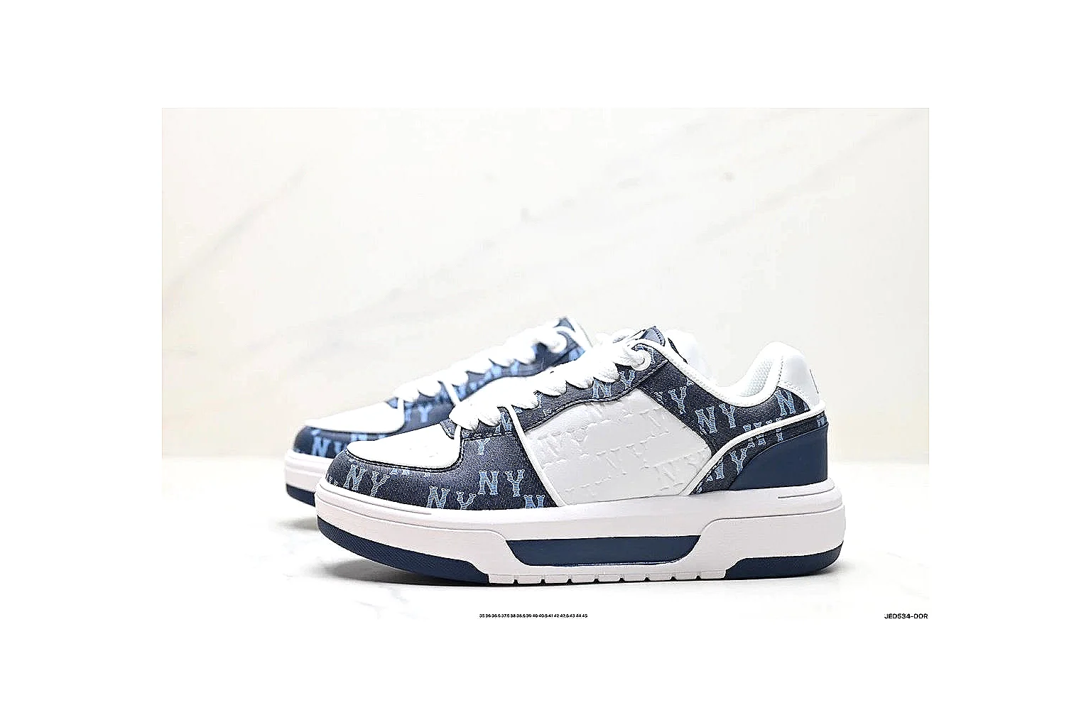 kakosheetbase.com White Blue Low Top Runner Low Top spreadsheet record six-photo gallery thumbnail 4