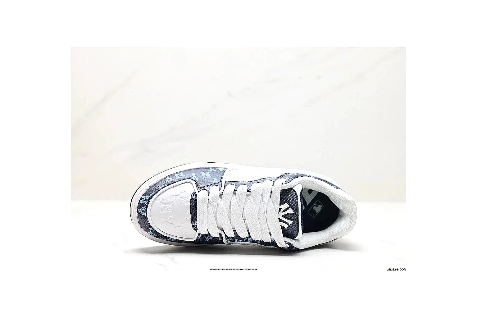 kakosheetbase.com White Blue Low Top Runner Low Top spreadsheet record six-photo gallery thumbnail 6