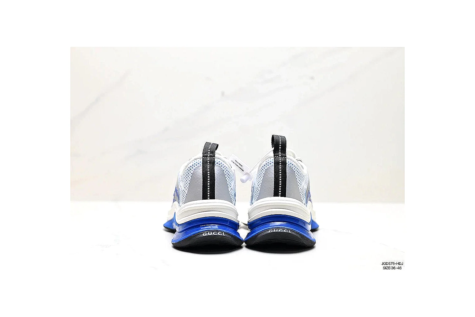kakosheetbase.com White Blue Low Top Runner Low Top spreadsheet record six-photo gallery thumbnail 5