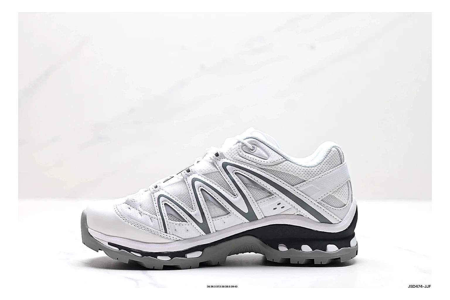 kakosheetbase.com White Gray Low Top Runner Low Top spreadsheet record six-photo gallery thumbnail 3