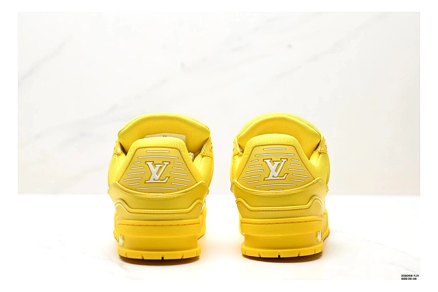 kakosheetbase.com White Yellow Low Top Runner Low Top spreadsheet record six-photo gallery thumbnail 5