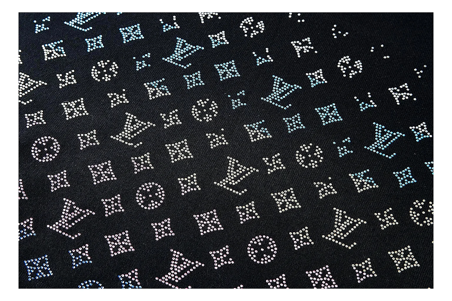 kakosheetbase.com Louis Vuitton Black Monogram Hem Tee 0225 Black short-sleeve-tee product image thumbnail 5