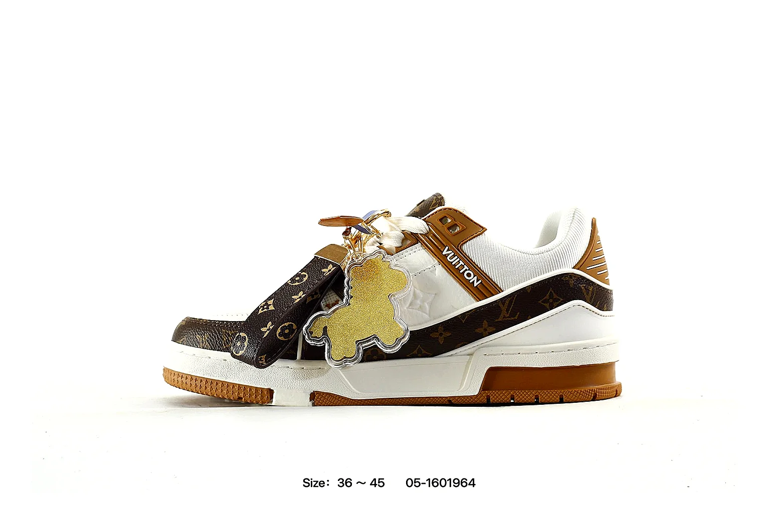 kakosheetbase.com Louis Vuitton White Brown Trainer 3852 White Brown low-top product image thumbnail 2
