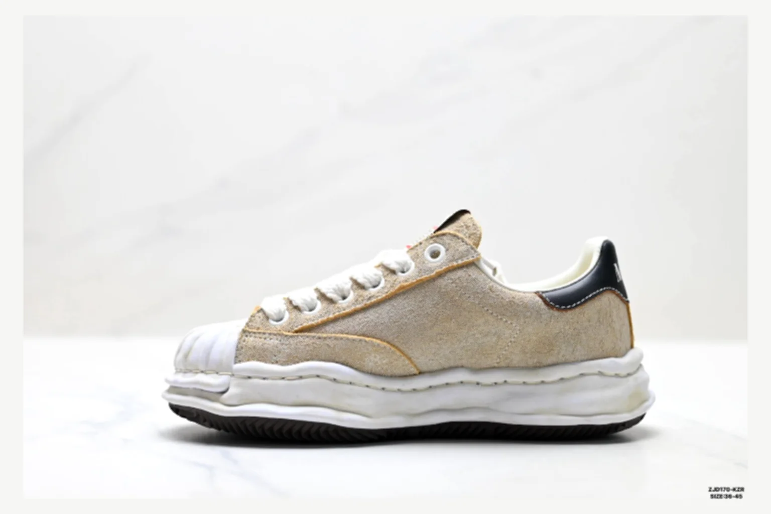 Maison Mihara Yasuhiro Blakey White Black Low Top spreadsheet record image SKU 1182167448 thumbnail 2