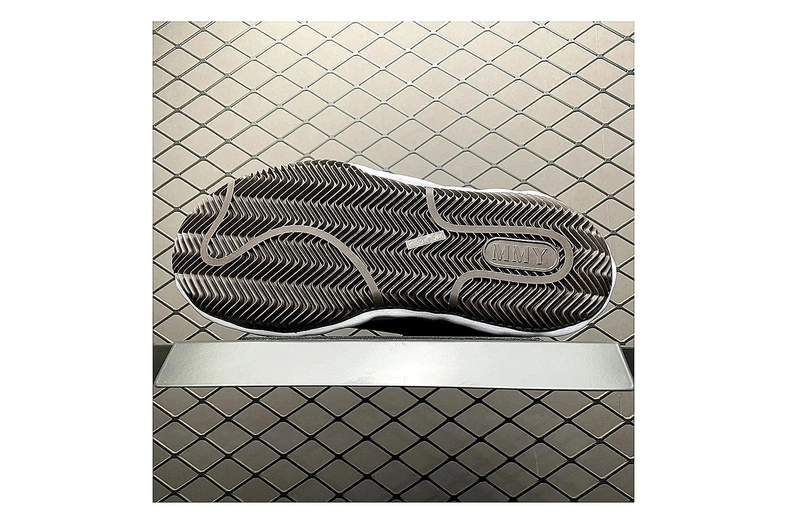 Maison Mihara Yasuhiro Blakey Grey Sheetbase record image with white grey blakey distressed low-top with canvas upper and low top shape thumbnail 3