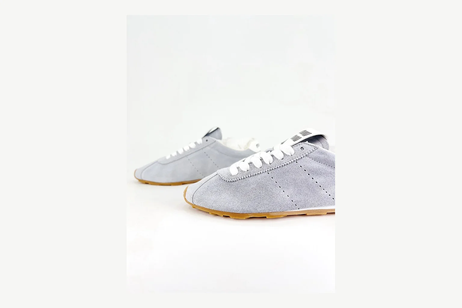 Miu Miu Grey Low Sneaker Sheetbase record image with grey fashion low-top with mixed-material upper and low-profile shape