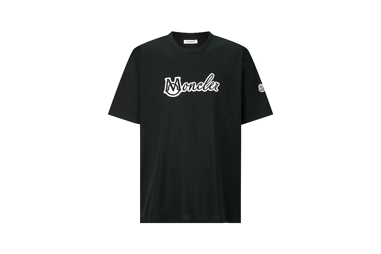 kakosheetbase.com Moncler Black Logo Tee 0946 Black short-sleeve-tee product image thumbnail 6