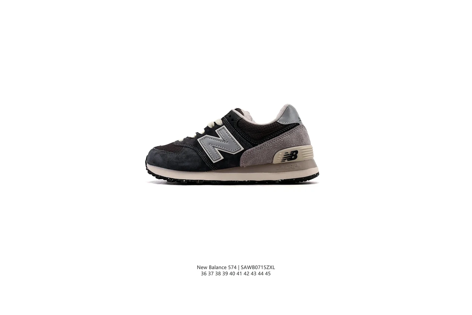 New Balance 327 Black Grey classic runner six photo view