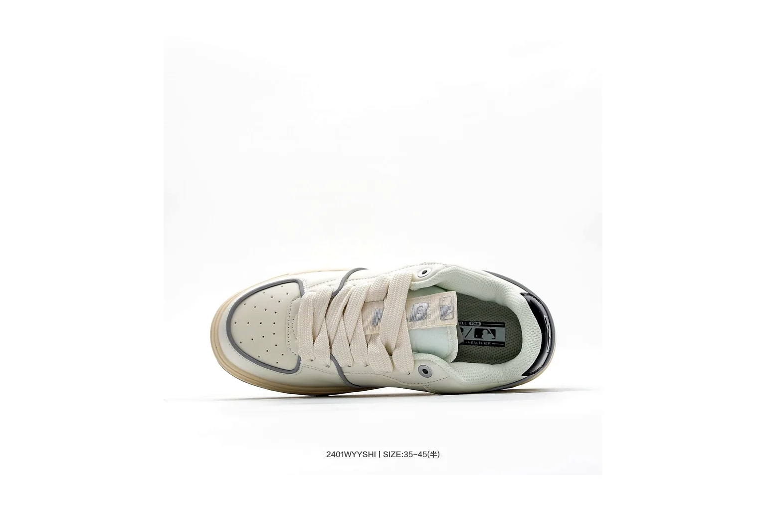 New Balance 550 White Beige Green court low top six photo view thumbnail 4