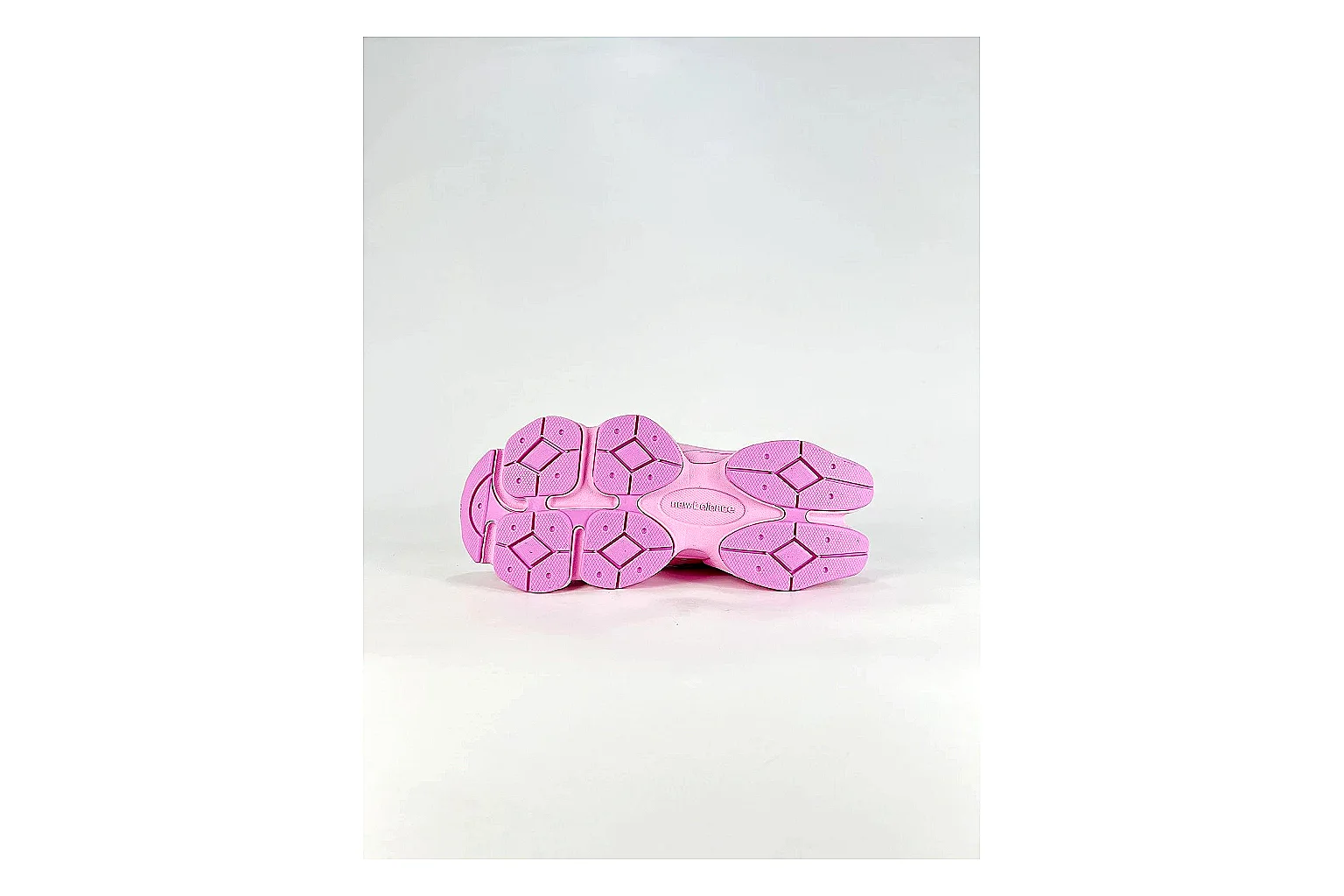 New Balance 9060 Pink Sneakers spreadsheet record image with pink chunky runner sneakers with mesh-leather texture, side-profile shape, upper panel lines, and outsole detail thumbnail 4