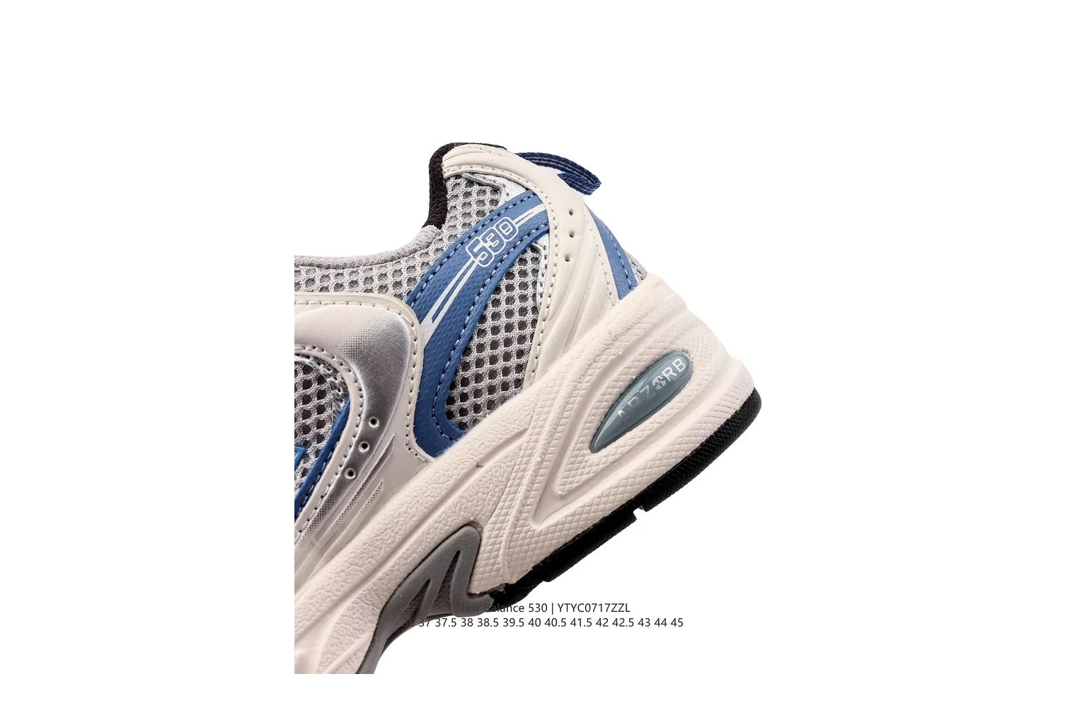 New Balance 9060 Silver Blue chunky runner six photo view thumbnail 5
