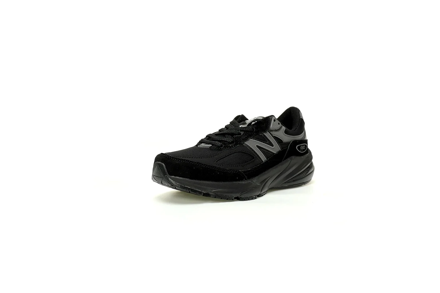 New Balance 9060 Triple Black chunky runner six photo view thumbnail 6