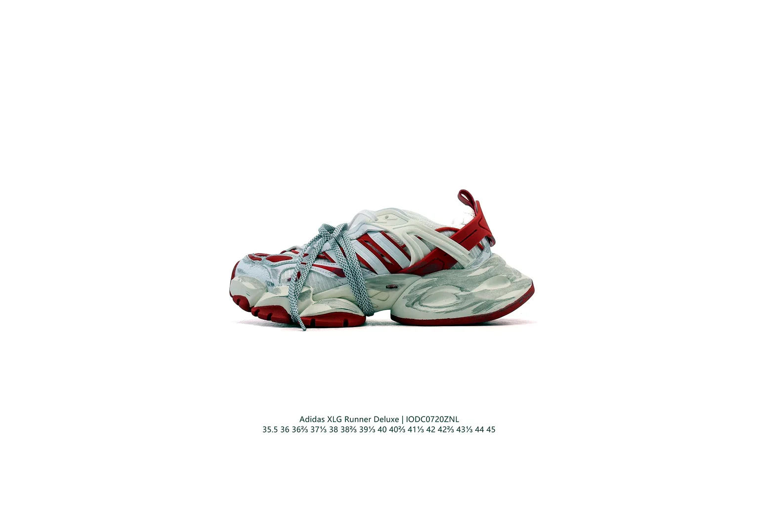 New Balance 9060 White Red Mint chunky runner six photo view