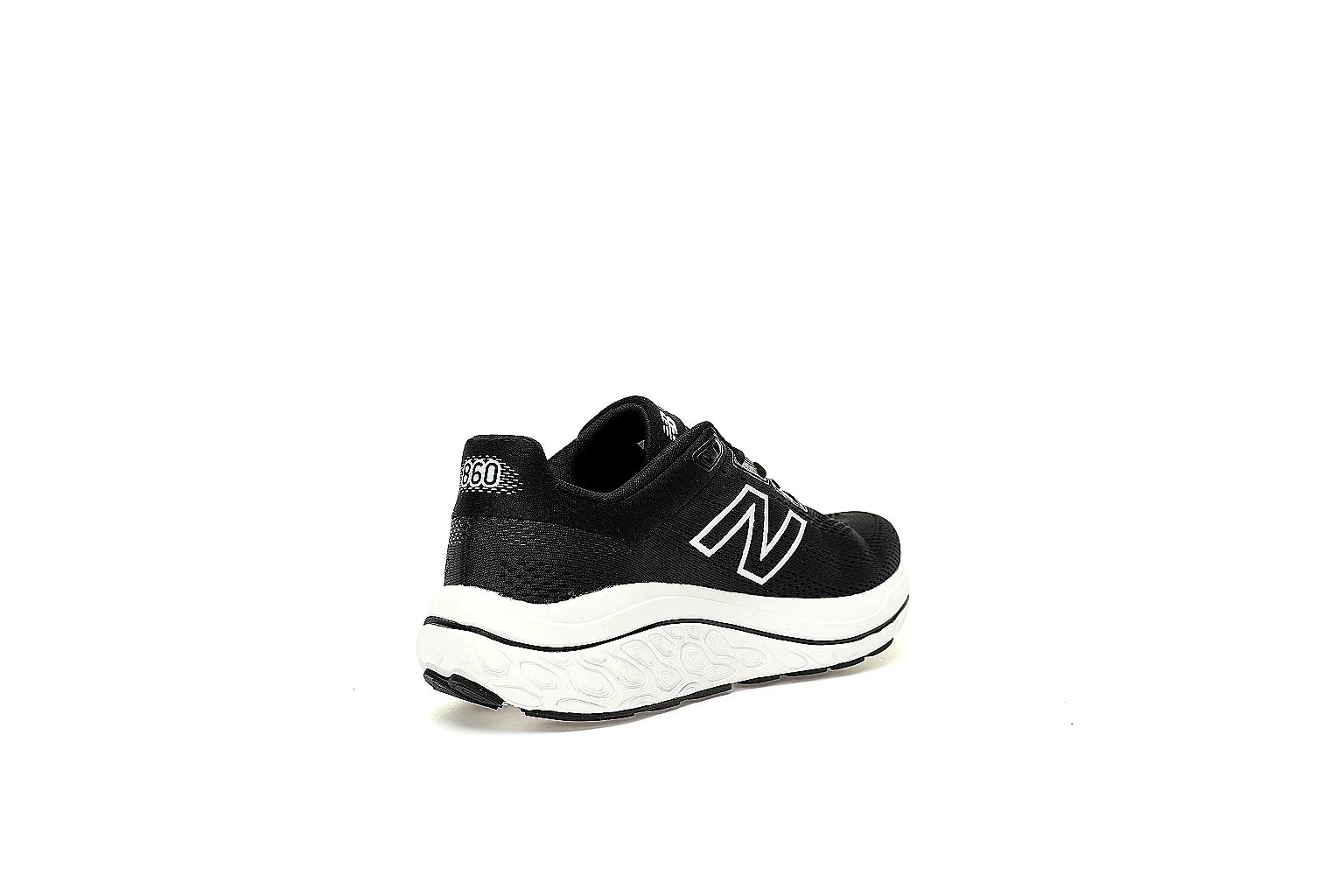 Kako Sheetbase record image for New Balance Black White Runner Sneaker thumbnail 2