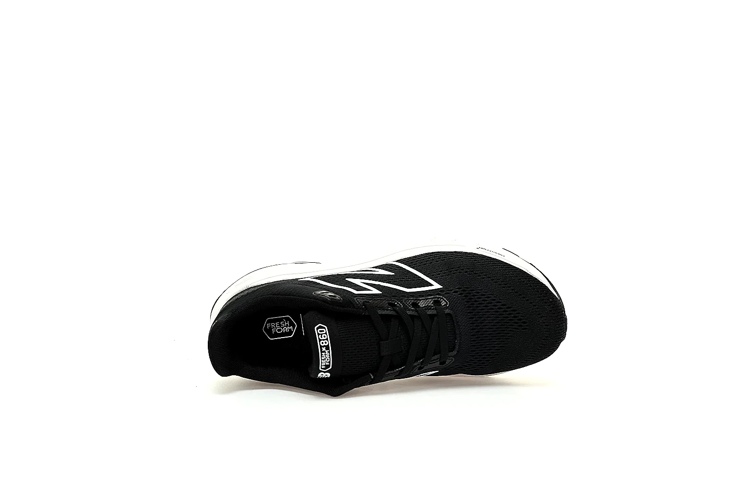 Kako Sheetbase record image for New Balance Black White Runner Sneaker thumbnail 3