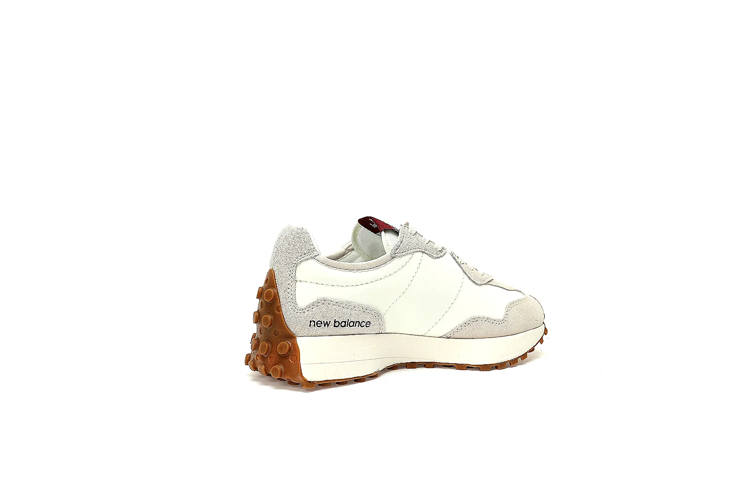 Kako Sheetbase record image for New Balance Cream Burgundy Gum Runner Sneaker thumbnail 2