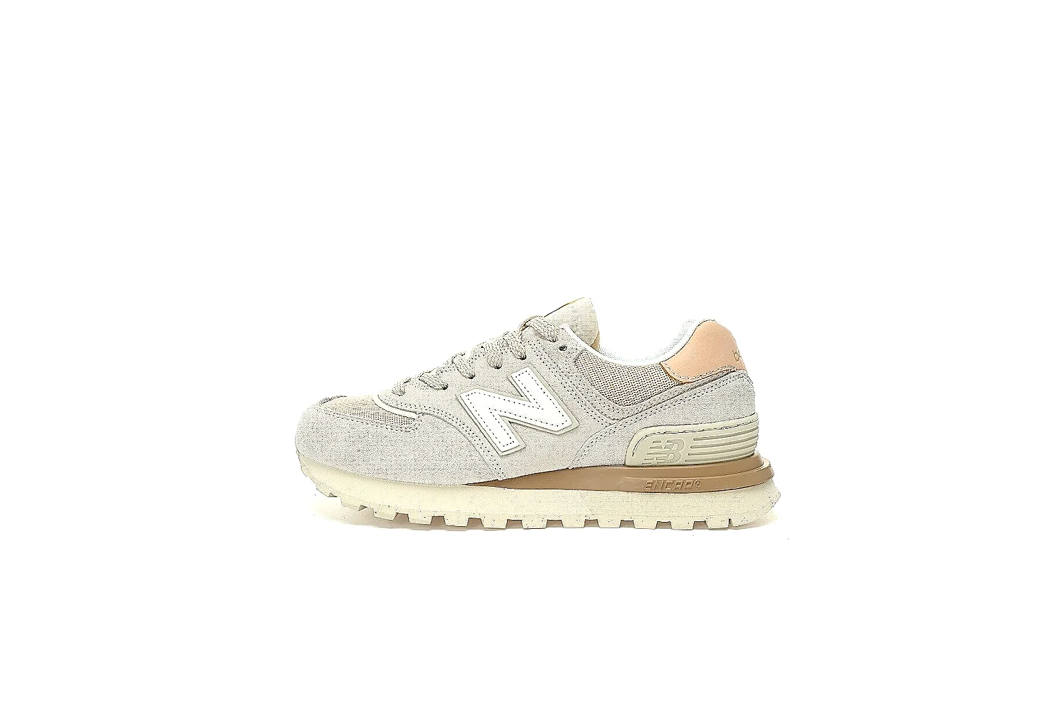 Kako Sheetbase record image for New Balance Gray Beige Retro Runner Sneaker